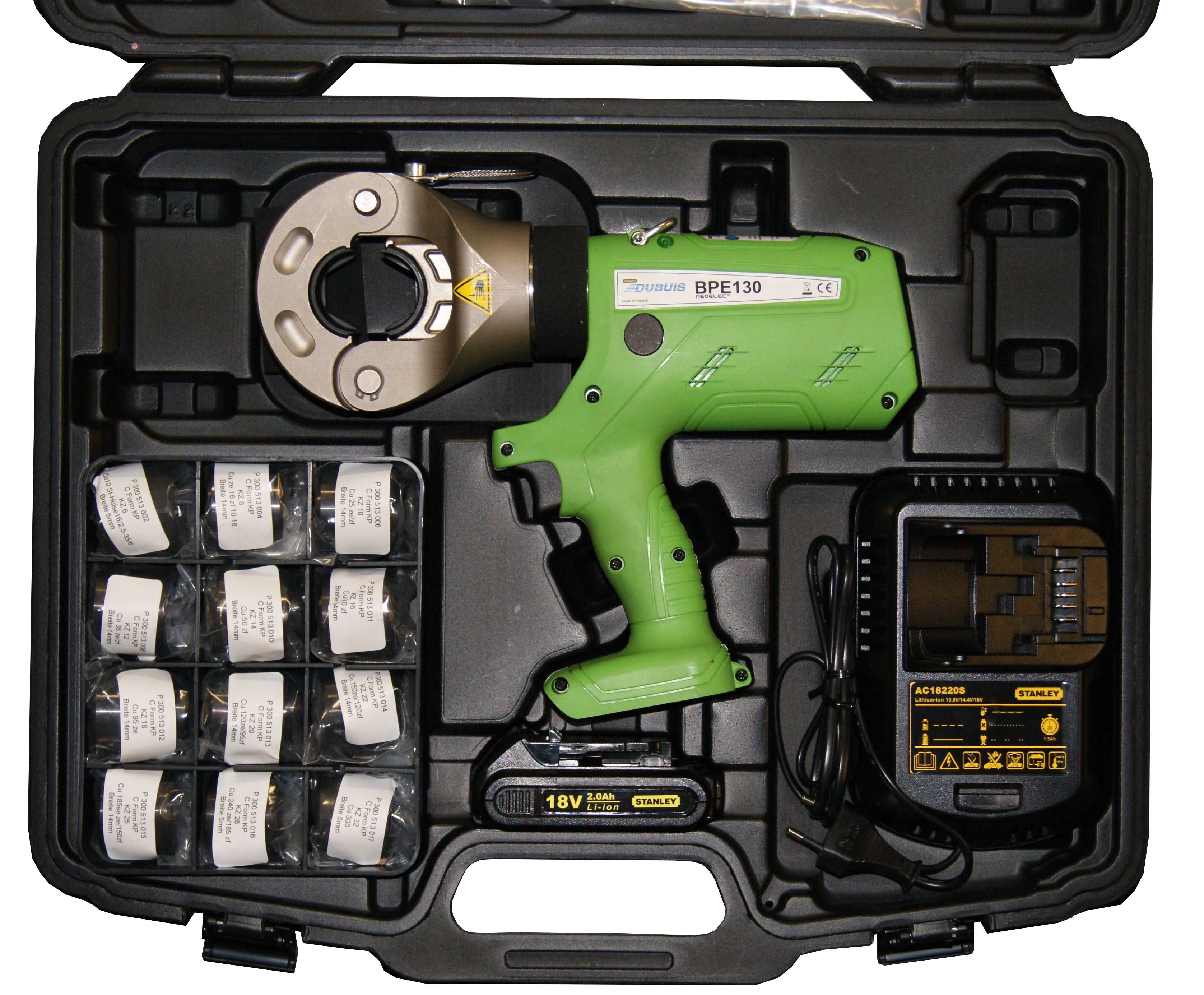BPE130 - Battery hydraulic crimping tool, 130 kN, for inserts series "130-C" or "KLAUKE 13"
