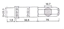 HD45 - Hydraulic hammer drill with SKIL-736 drill chuck (HEX 19x108mm) - underwater version